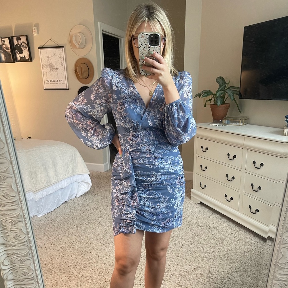 Purple Floral Dress